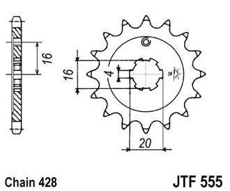Звезда Ведущая Jtf555-14