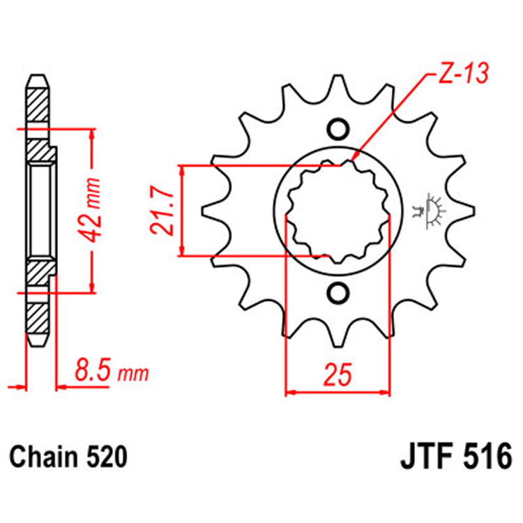 Звезда Ведущая Jtf516-16
