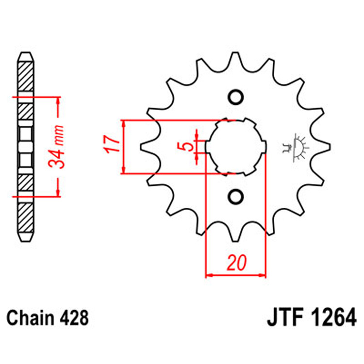 Звезда Ведущая Jtf1264-15