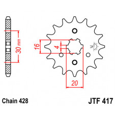 Звезда Ведущая Jtf417-15