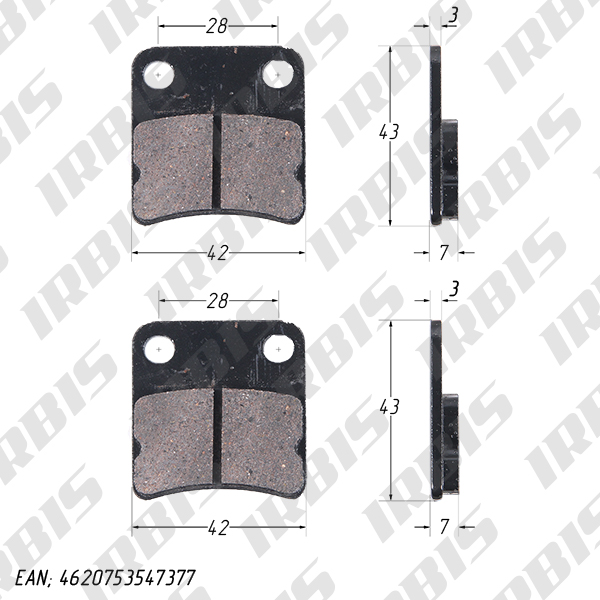 Тормозные Колодки Дисковые Dio/Tact 17Ep (Hf102), Atv500-700 Хайсан (Перед.) Ttr 125 (Зад.) Fa54 (Д4