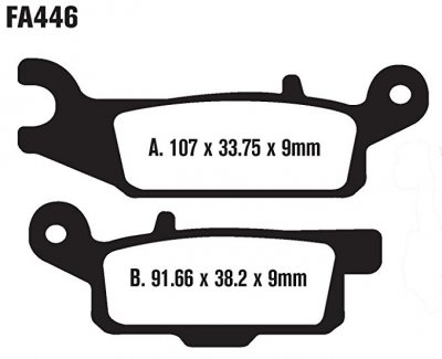 Тормозные Колодки Fa446r
