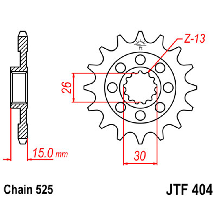 Звезда Ведущая Jtf404-17