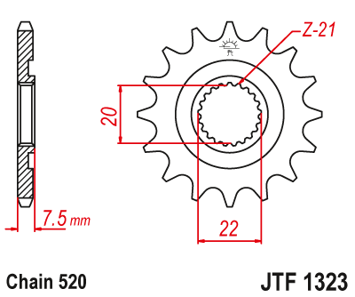 Звезда Ведущая Jtf1323-12