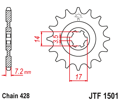Звезда Ведущая Jtf1501-13
