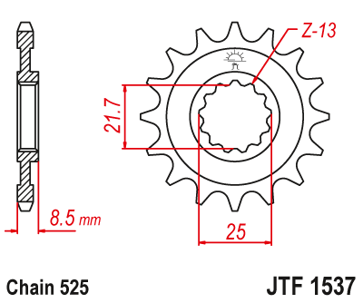 Звезда Ведущая Jtf1537-18