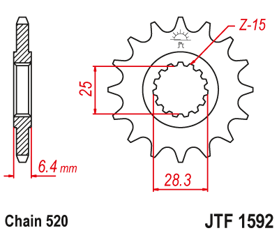 Звезда Ведущая Jtf1592-13