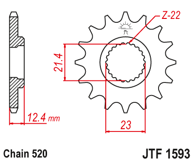 Звезда Ведущая Jtf1593-14