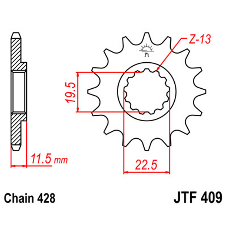 Звезда Ведущая Jtf409-14