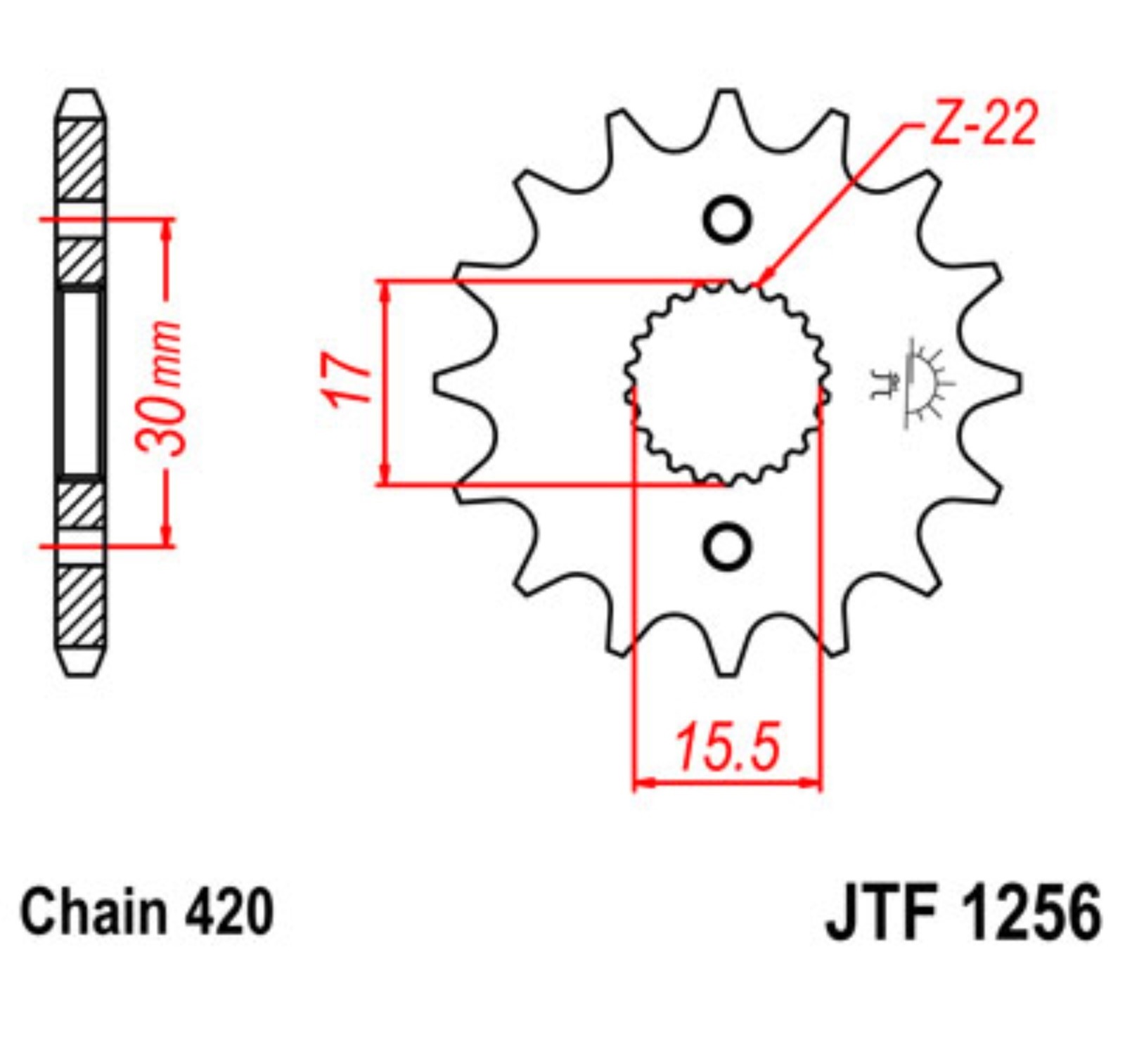 Звезда Ведущая Jtf1256-14