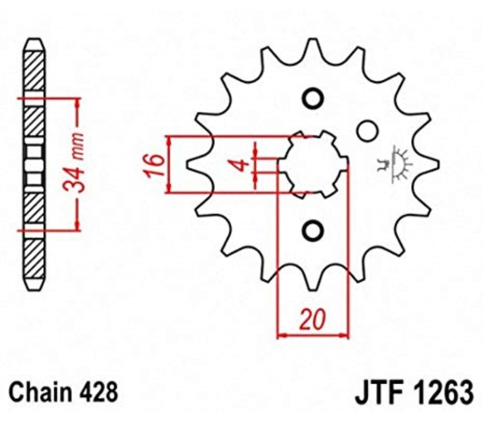 Звезда Ведущая Jtf1263-15