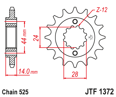 Звезда Ведущая Jtf1372-17