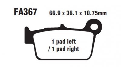 Тормозные Колодки Fa367r