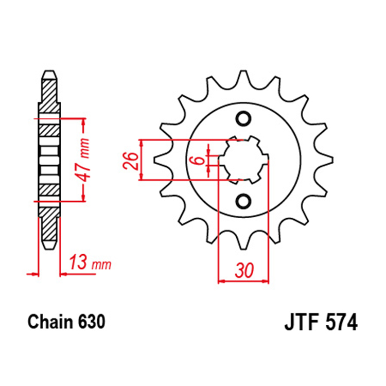 Звезда Ведущая Jtf574-16