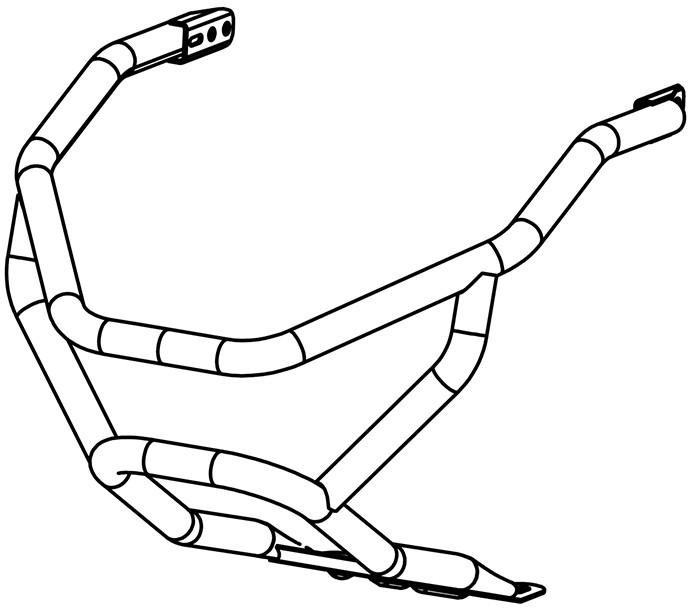Бампер Передний Sа800-28030100.Окраш. Снегоход Стелс Витязь Sа800-28030100