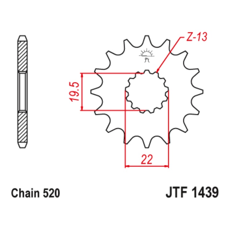Звезда Ведущая Jtf1439-13