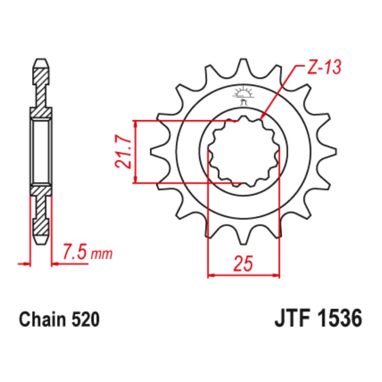 Звезда Ведущая Jtf1536-16