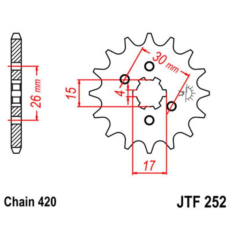 Звезда Ведущая Jtf252-14