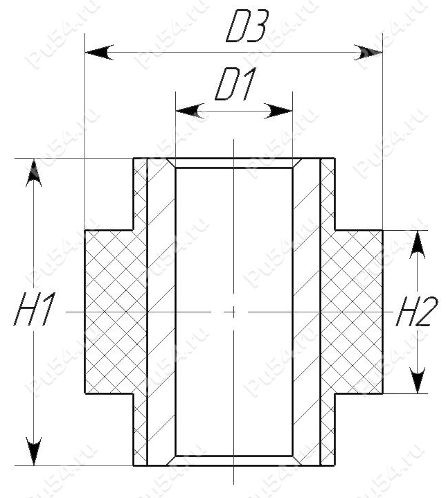 Сайлентблок Крепления Амортизатора Передней/Задней Подвески (Верх, Низ) Brp G1