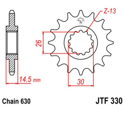 Звезда Ведущая Jtf330-15