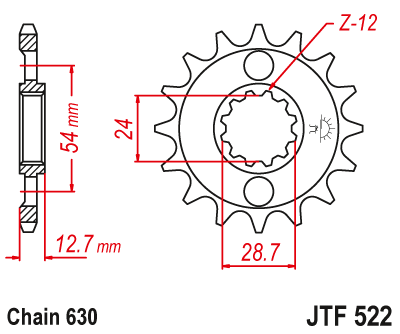 Звезда Ведущая Jtf522-15