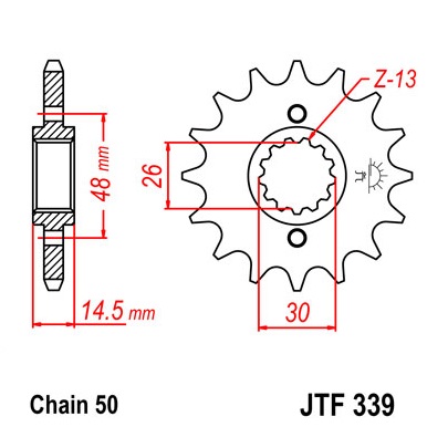 Звезда Ведущая Jtf339-16