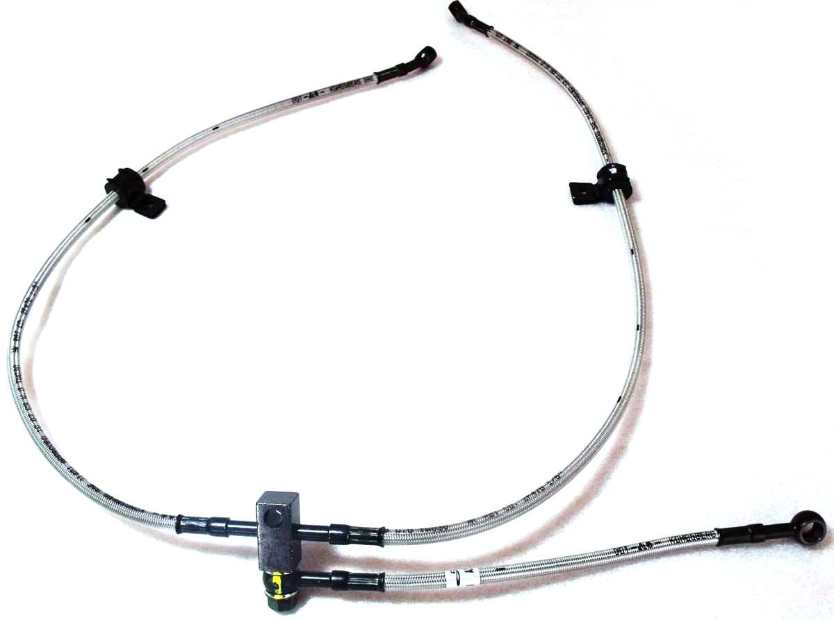 Шланги Задней Торм.сист. Армированные С Тройником, Резина 3 Суппорта