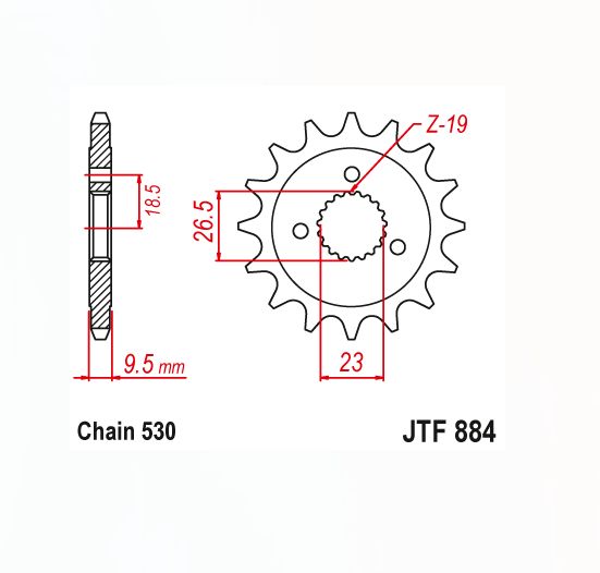 Звезда Ведущая Jtf884-21