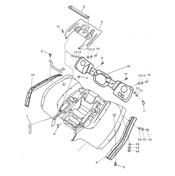 Щиток Кузова Облицовочный, Задний, Правый (83204-058C-0000)