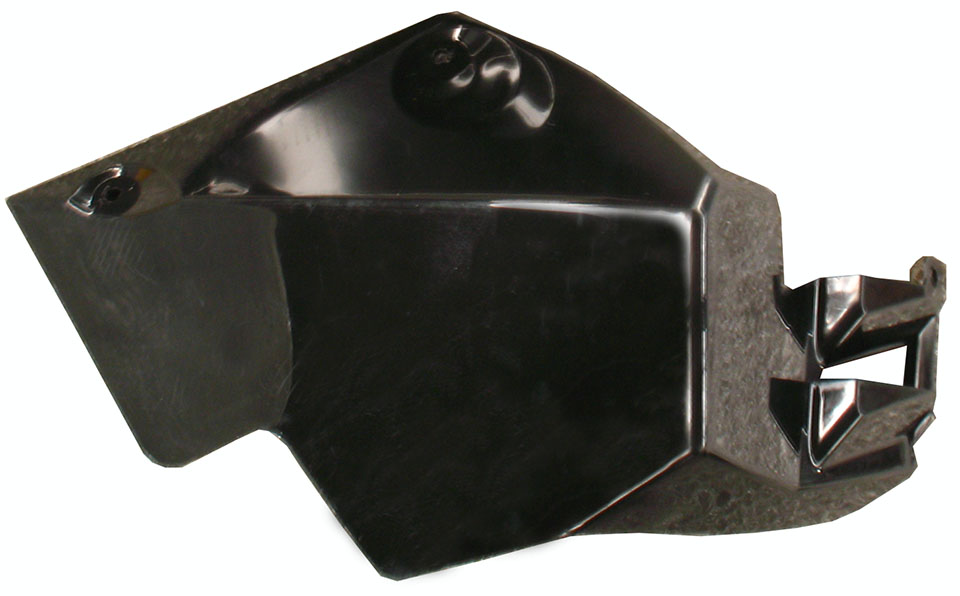 Щиток Грязезащитный Передний Левый (Черный), Пластик