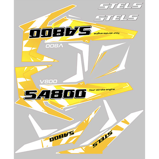 Наклейки Из Пвх Самоклеющиеся Sa800 (Декоративные) Черные, Комплект