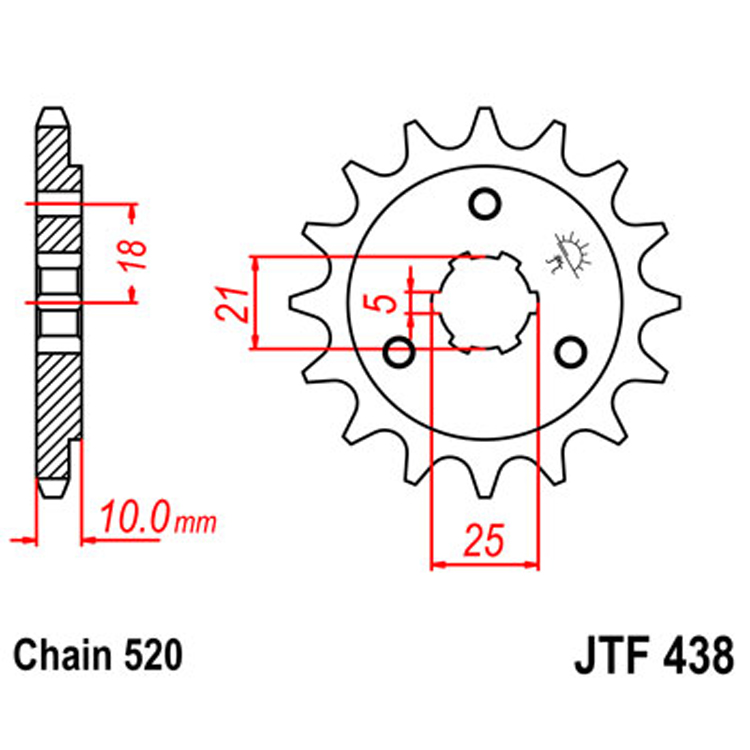 Звезда Ведущая Jtf438-15