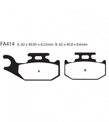 Тормозные Колодки Fa414x