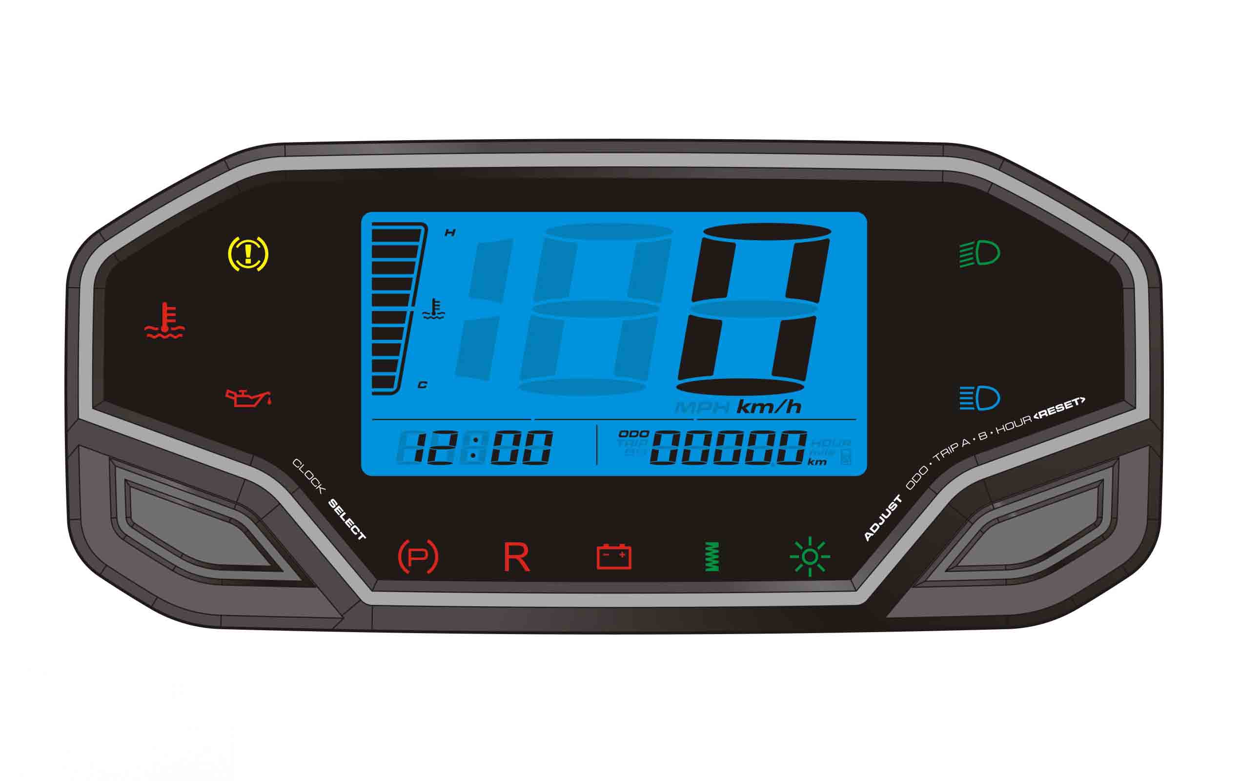 Панель Приборная Цифровая (Для Снегохода), В Сборе