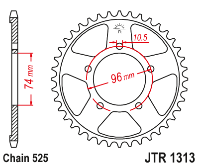 Звезда Ведомая Jtr1313-40