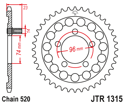 Звезда Ведомая Jtr1315-40