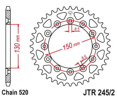 Звезда Ведомая Jtr245/2-45