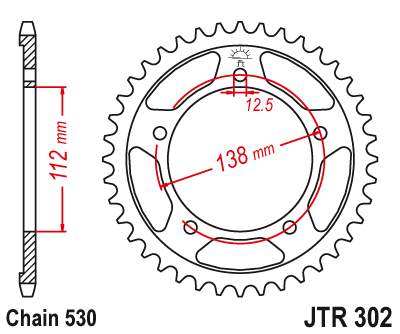 Звезда Ведомая Jtr302-42