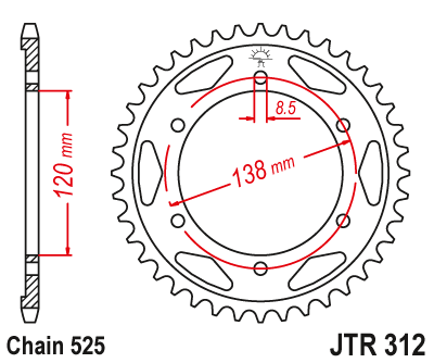 Звезда Ведомая Jtr312-40