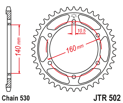 Звезда Ведомая Jtr502-48