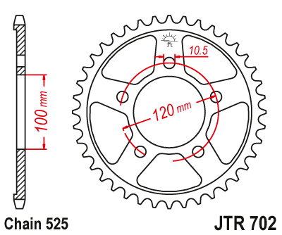 Звезда Ведомая Jtr702-41