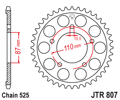 Звезда Ведомая Jtr807-45