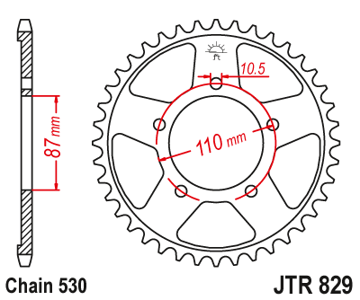 Звезда Ведомая Jtr829-47