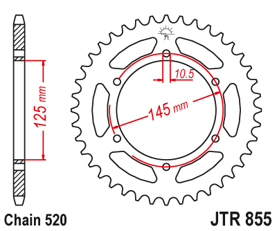 Звезда Ведомая Jtr855-45
