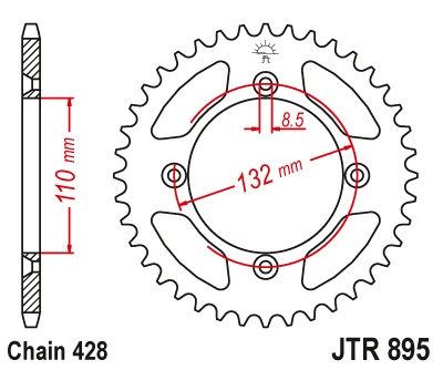 Звезда Ведомая Jtr895-46