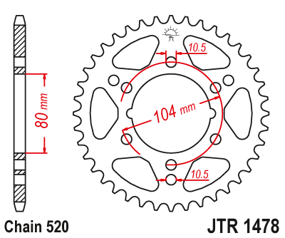 Звезда Ведомая Jtr1478-42