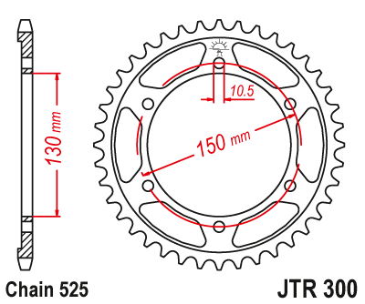 Звезда Ведомая Jtr300-46