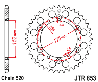 Звезда Ведомая Jtr853-41