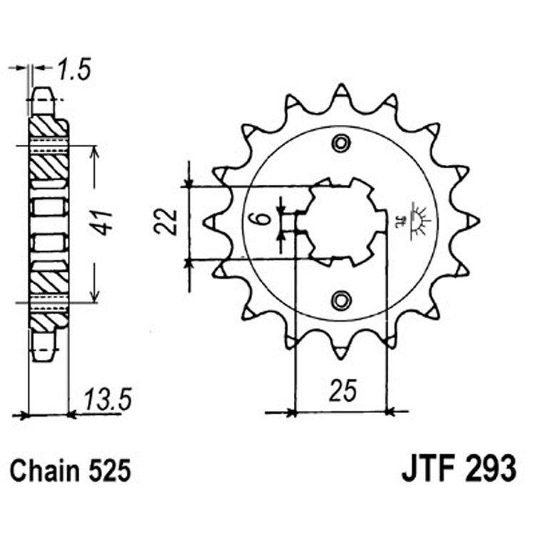 Звезда Ведущая Jtf293-16