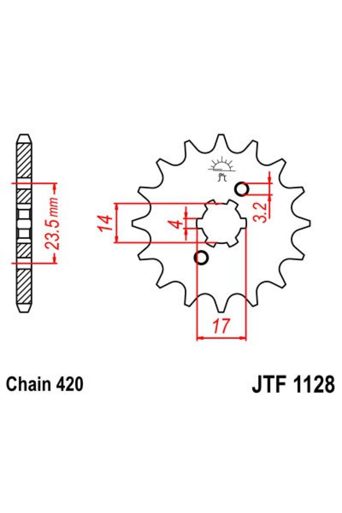 Звезда Ведущая Jtf1128-15